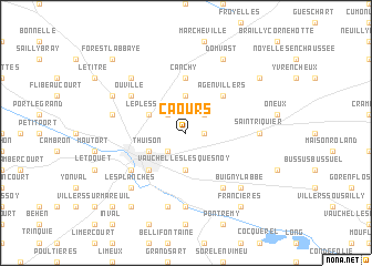 map of Caours