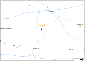 map of Caowang