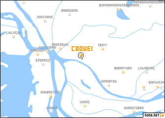 map of Caowei