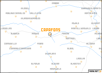 map of Capafons