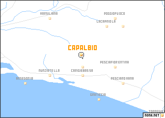 map of Capalbio