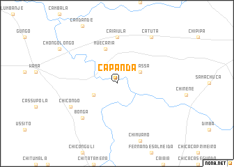 map of Capanda