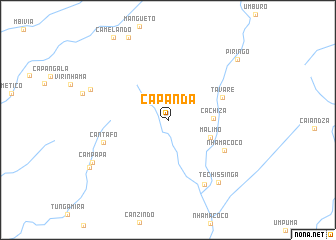 map of Capanda