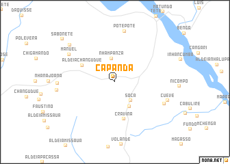 map of Capanda