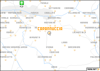 map of Capannuccia