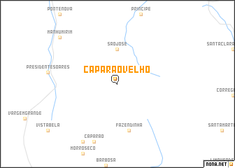 map of Caparaó Velho