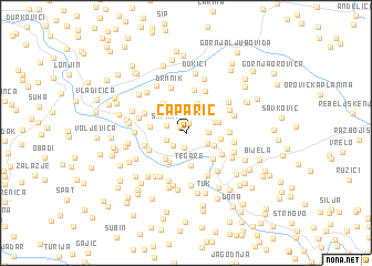 map of Caparić