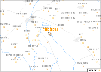 map of Çaparlı