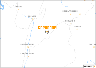 map of Caparrapí