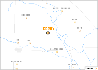 map of Capay