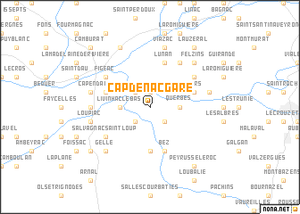map of Capdenac-Gare