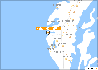 map of Cape Charles