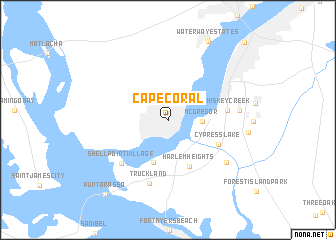 map of Cape Coral