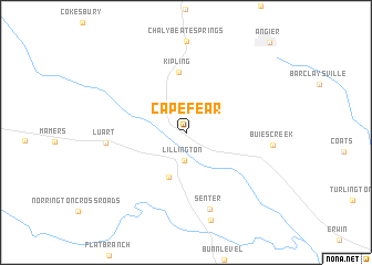 map of Cape Fear