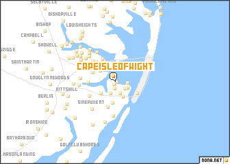 map of Cape Isle Of Wight