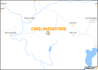 map of Capela de Santana