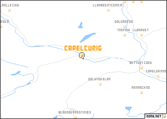 map of Capel-Curig