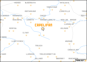 map of Capel-Ifan