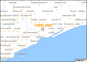 map of Capelinha