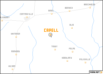 map of Capell