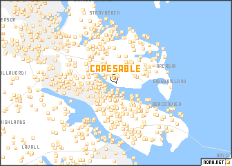 map of Cape Sable