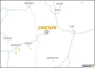 map of Capetera