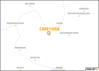 map of Capetinga