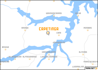 map of Capetinga