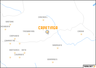 map of Capetinga