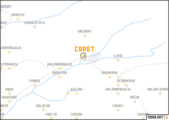 map of Căpeţ