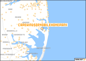 map of Cape Windsor Mobile Home Park