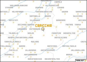 map of Capicchia