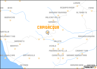 map of Capi dʼAcqua