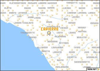 map of Ca Pierre