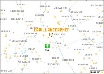 map of Capilla de Carmen