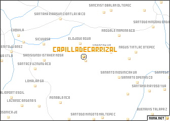 map of Capilla de Carrizal