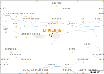 map of Căpîlnaş