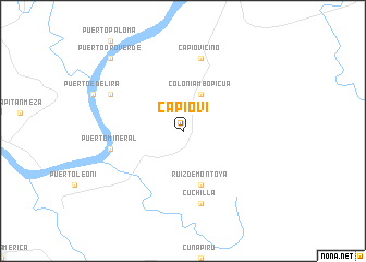 map of Capioví