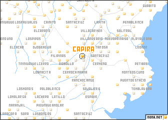 map of Capira