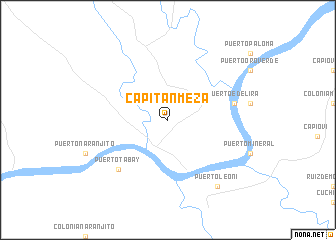 map of Capitán Meza