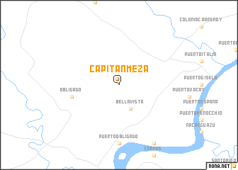 map of Capitán Meza