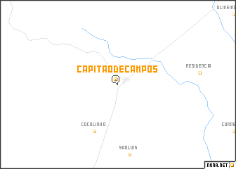 map of Capitão de Campos
