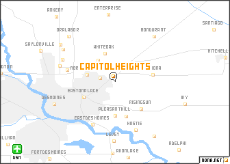 map of Capitol Heights