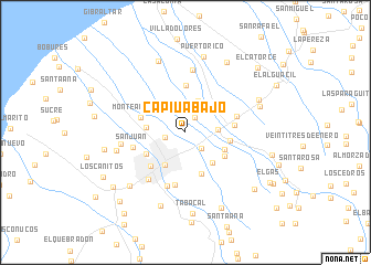 map of Capiú Abajo