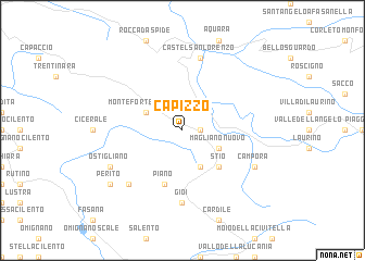 map of Capizzo