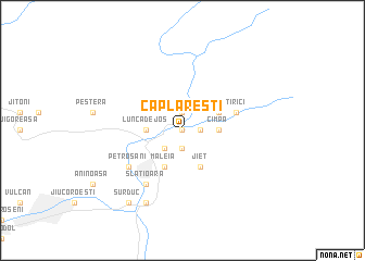 map of Căplăreşti