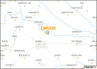 map of Căpleni