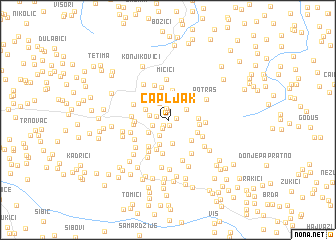 map of Čapljak
