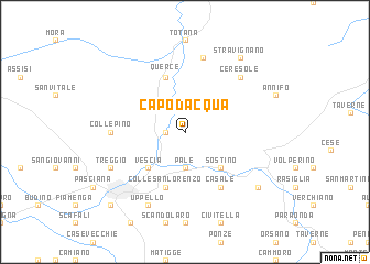 map of Capodacqua