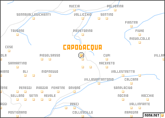 map of Capodacqua